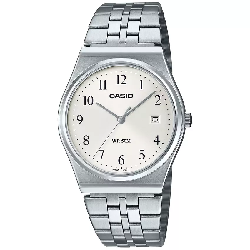 Casio MTP-B145D-7BVEF Horloge witte wijzerplaat 40x35 mm