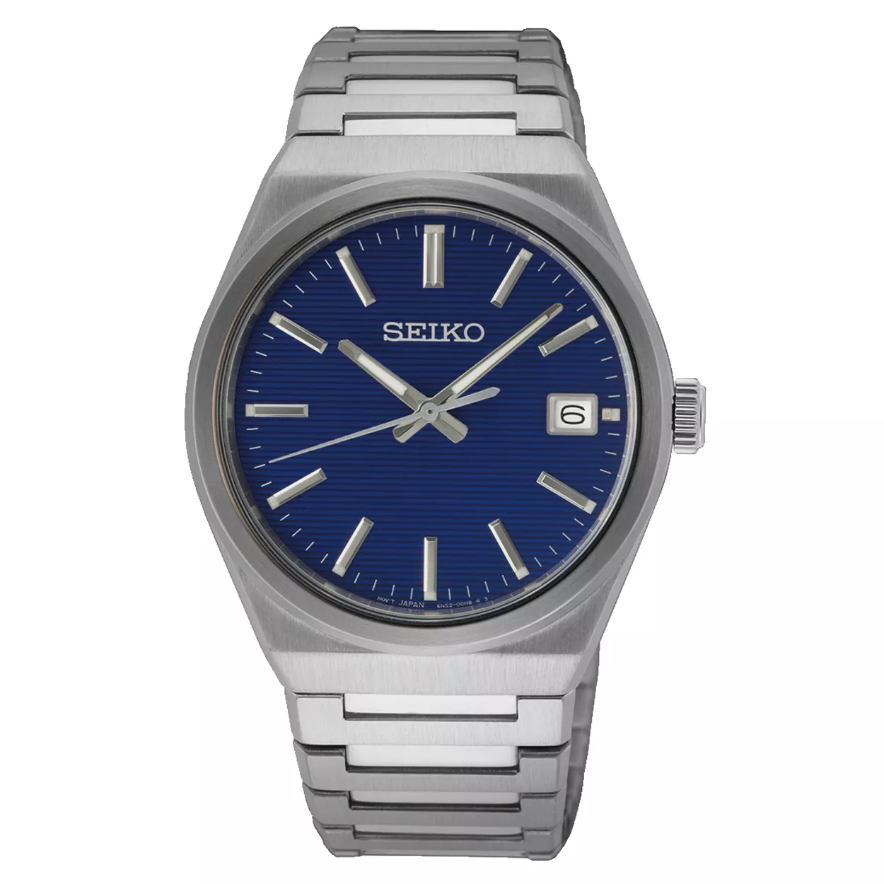 Seiko SUR555P1 Horloge staal zilverkleurig-blauw 39,0 mm