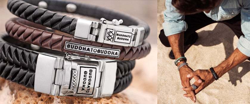 Buddha to Buddha Leren armbanden
