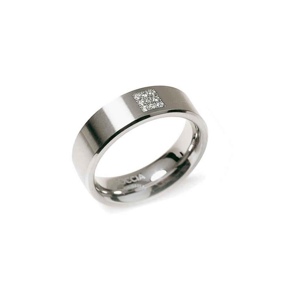 boccia-titanium-0101-13-ring-met-diamant-0-45-crt-zilverkleurig-6-mm-breed