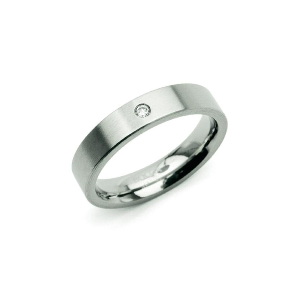 boccia-titanium-0121-04-zilverkleurige-diamanten-ring-0-03-crt-titanium-mat-4-5-mm-breedte