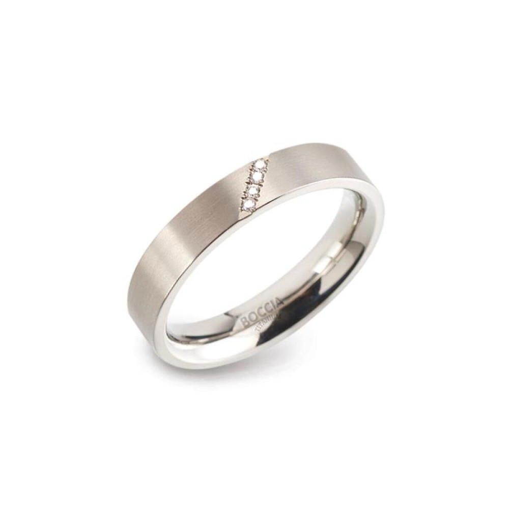 boccia-titanium-0121-07-zilverkleurige-ring-0-02-crt-diamant-mat-4-mm-breedte
