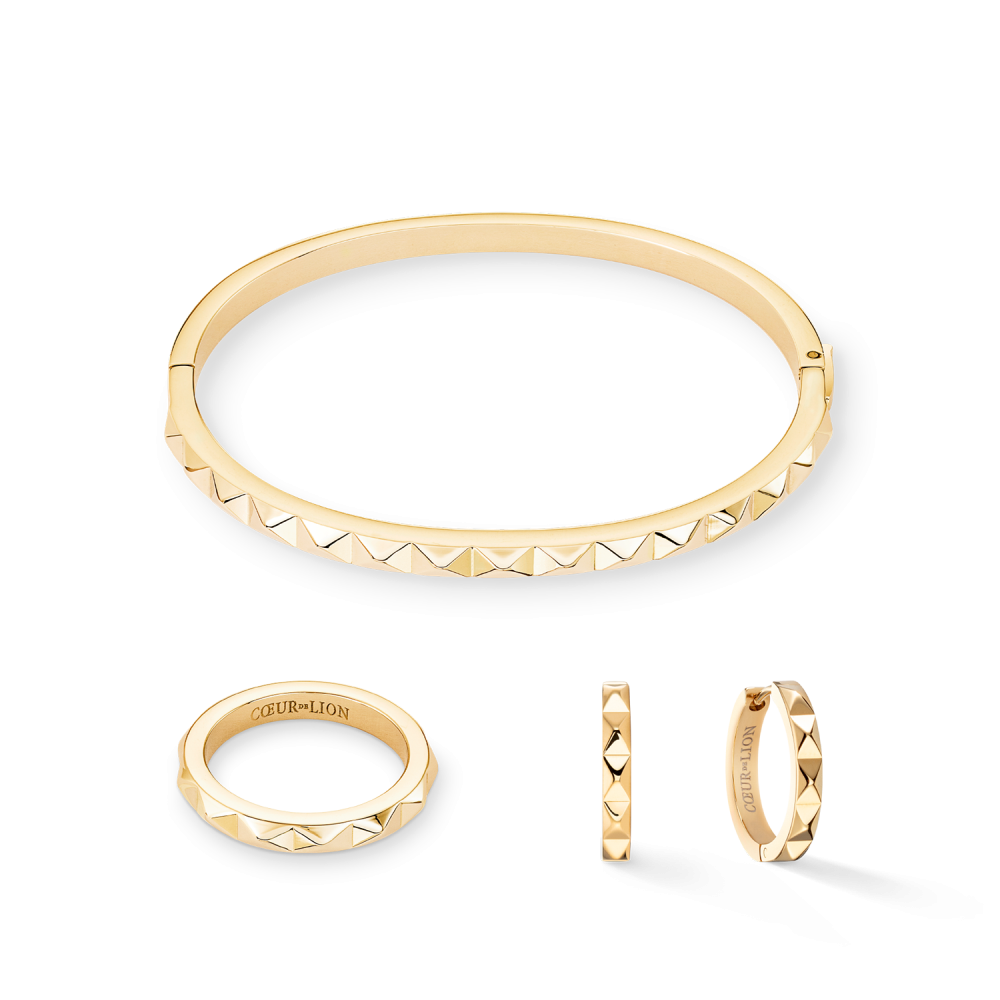 coeur-de-lion-0135-32-1600-gold-plated-bangle-met-piramidevormig-patroon-diameter-17-mm