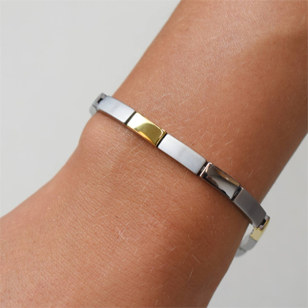 boccia-titanium-03036-02-armband-met-zilverkleurige-en-goudkleurige-schakels-lengte-20-cm