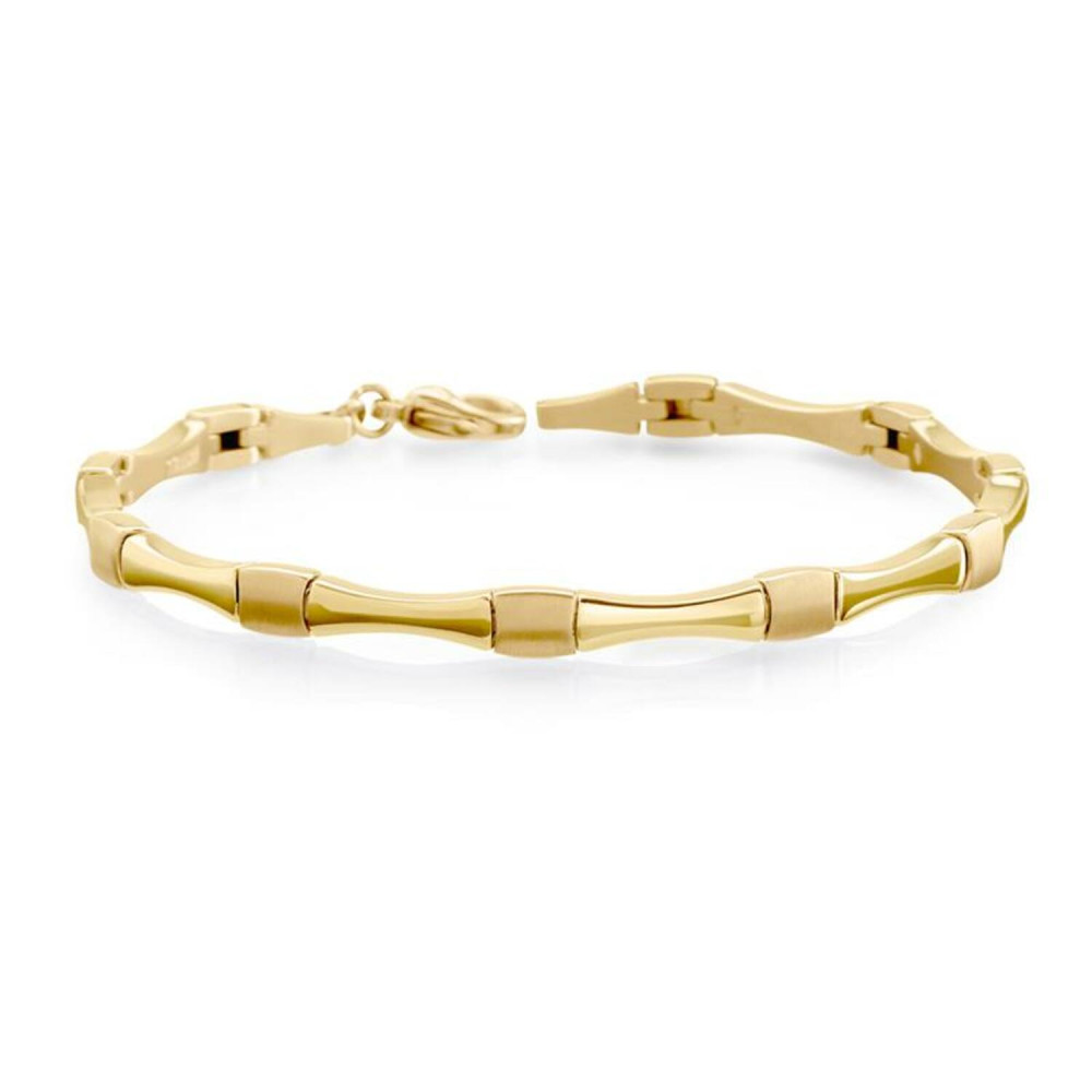 boccia-titanium-03037-03-gold-plated-armband-met-golvende-schakels-lengte-20-cm