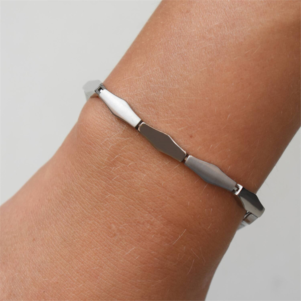 boccia-titanium-03039-01-titanium-schakelarmband-met-fantasiepatroon
