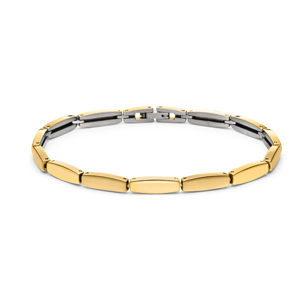 boccia-titanium-03063-03-rechthoekige-armband-goudkleurig-titanium-lengte-20-cm