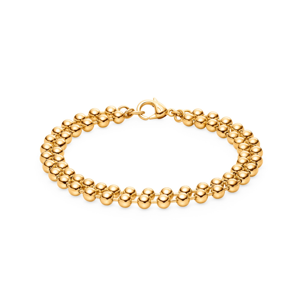 boccia-titanium-03066-02-bolletjes-schakelarmband-goudkleurig-titanium-6-mm-breedte