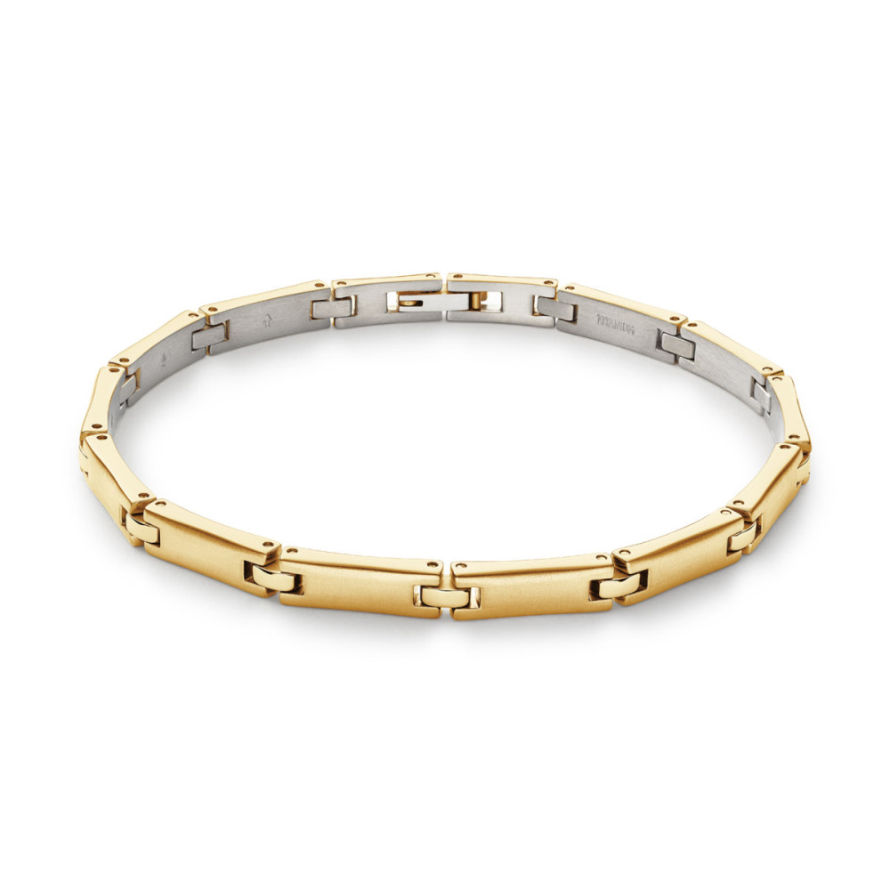 boccia-titanium-03067-03-schakelarmband-goudkleurig-titanium-5-mm-breed-lengte-21-cm