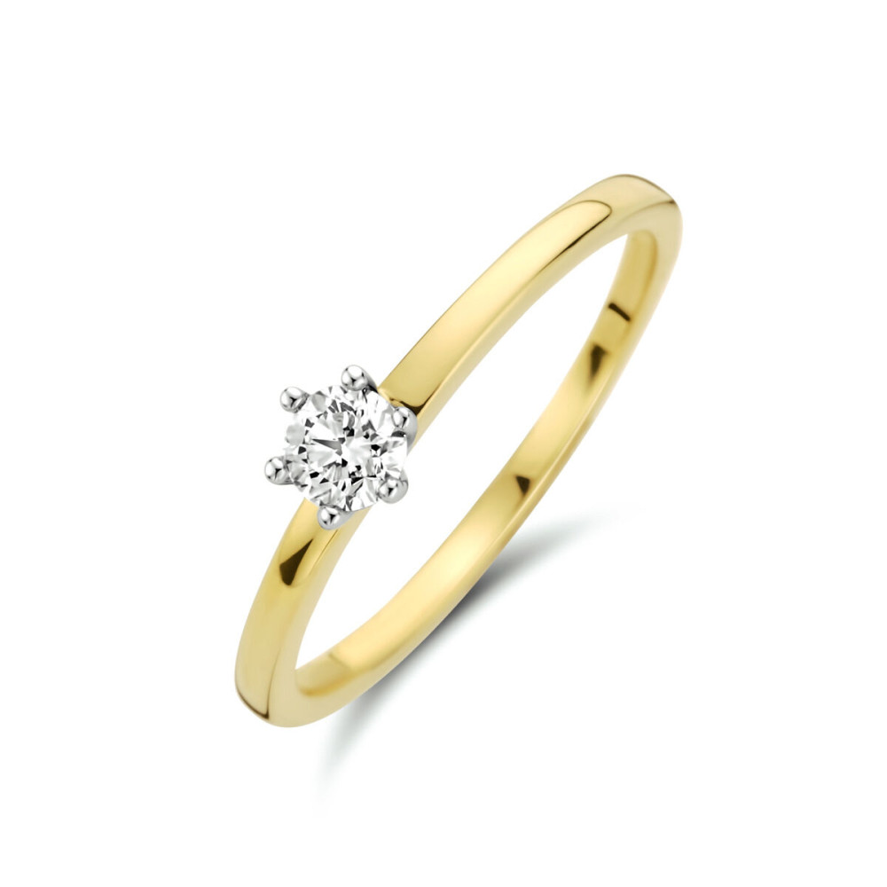 klassieke-solitaire-ring-van-14-karaat-goud-met-centrale-diamant-van-0-20-crt-in-klauwzetting