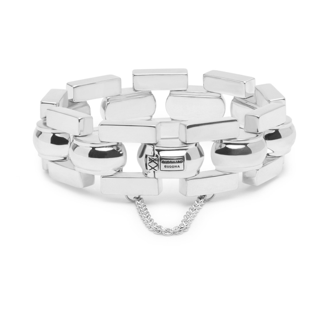 buddha-to-buddha-040-the-batul-zilveren-schakelarmband-met-robuust-rechthoekig-en-ovaal-patroon