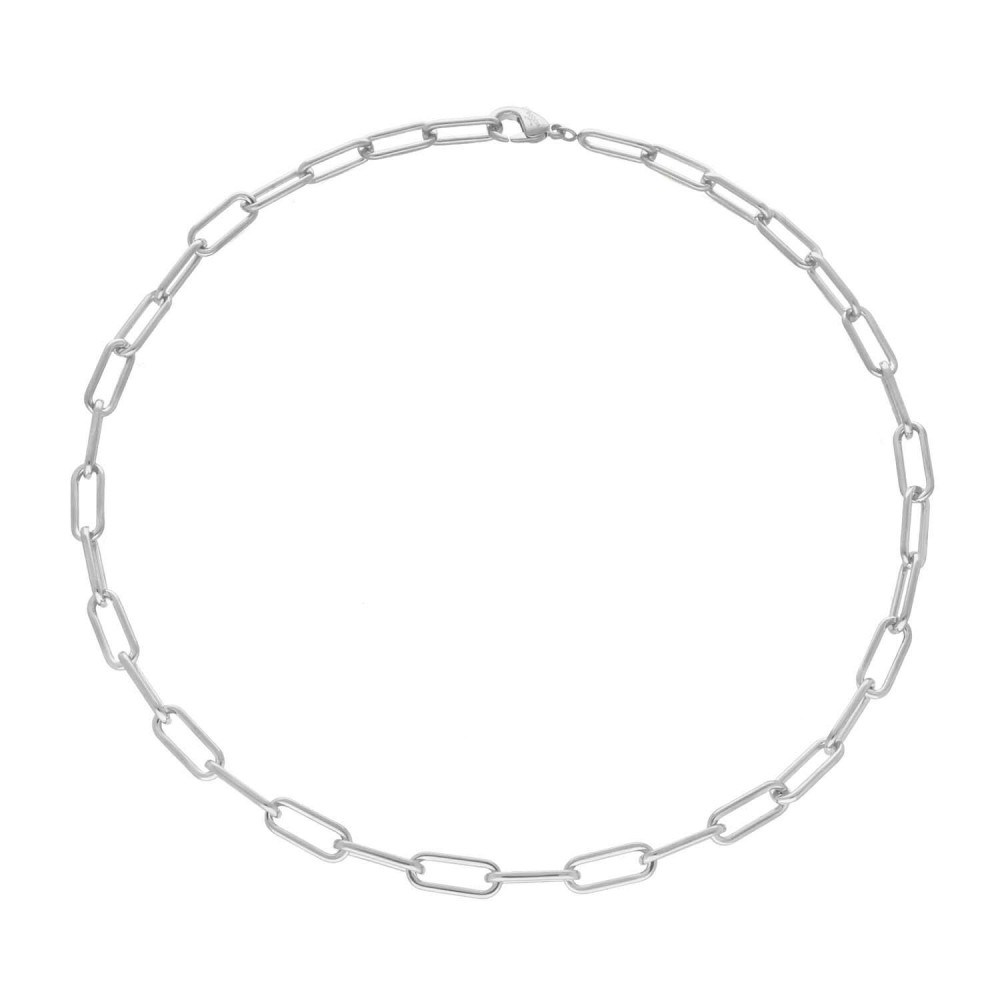 boccia-titanium-08059-01-zilverkleurige-schakelketting-met-paperclip-design-lengte-45-cm