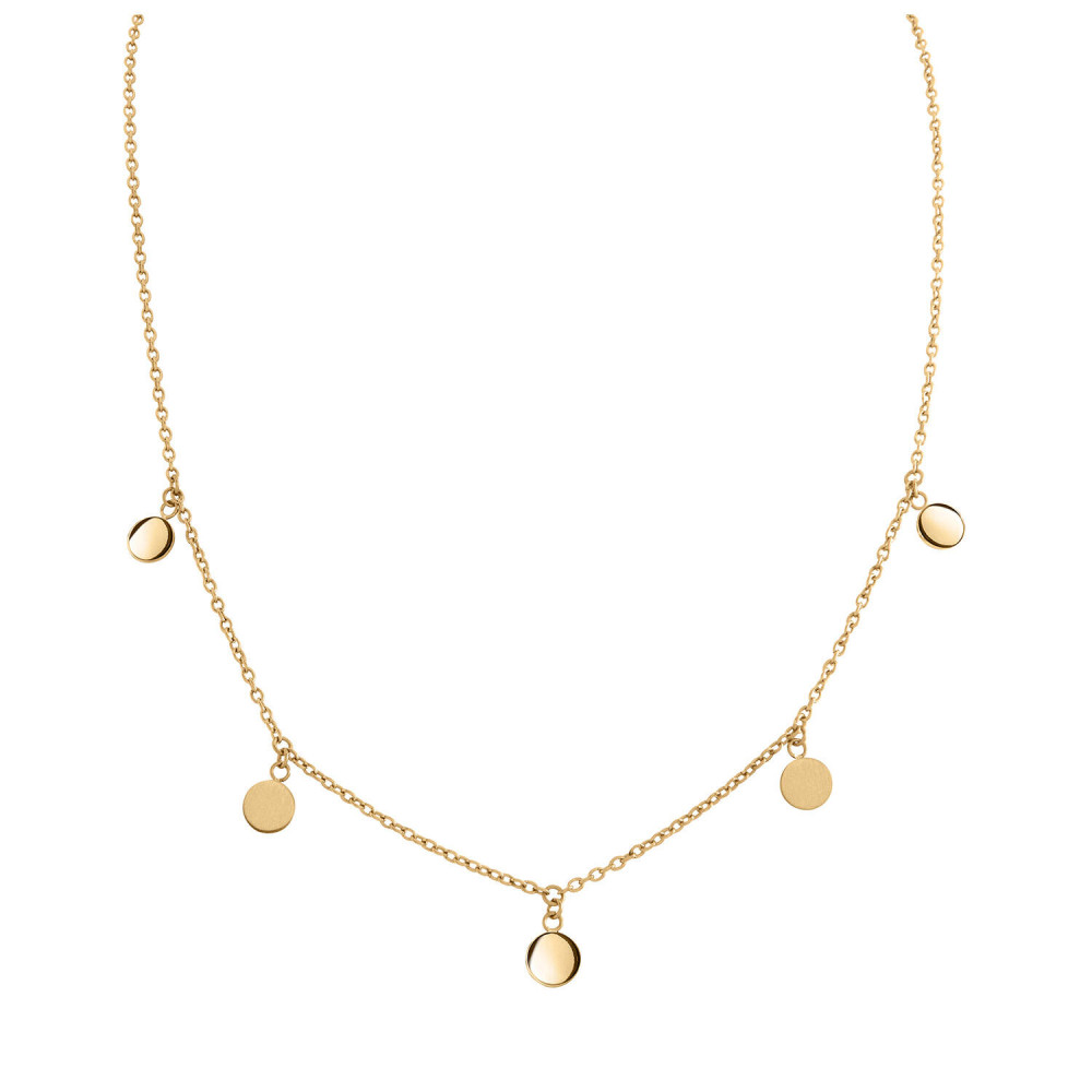 boccia-titanium-08064-02-gold-plated-ketting-met-ronde-hangers-lengte-42-cm