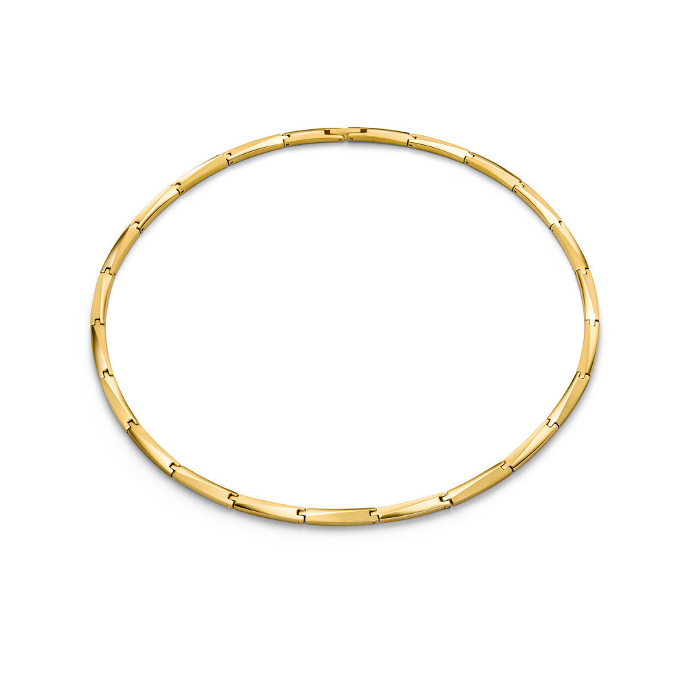 boccia-titanium-08076-03-schakelketting-gold-plated-glanzende-en-matte-staafjes-lengte-50-cm