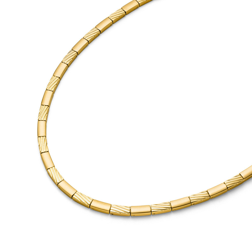 boccia-titanium-08081-03-schakelketting-met-staafjes-gold-plated-glad-en-bewerkt-lengte-45-cm