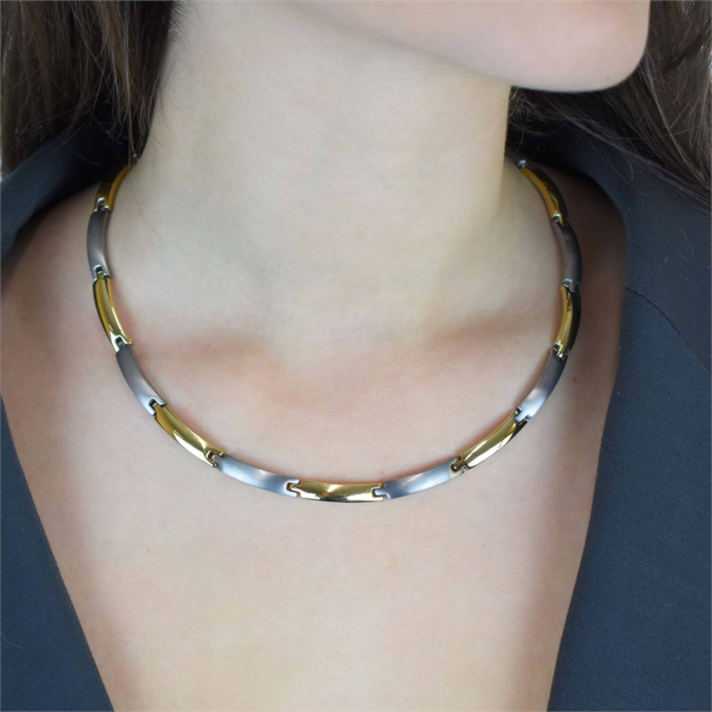 boccia-titanium-0817-03-schakelketting-zilverkleurige-en-goudkleurige-golvende-staafjes-lengte-45-cm
