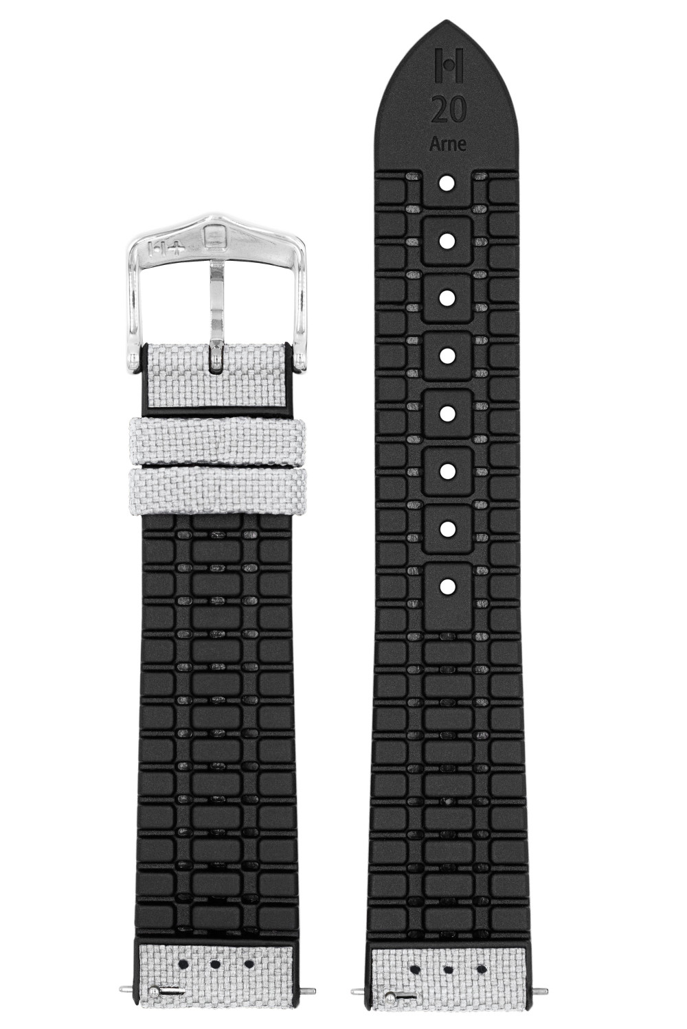 hirsch-arne-0925090030-2-horlogeband-grijs-textiel-rasterpatroon-rubber-breedte-20-22-mm