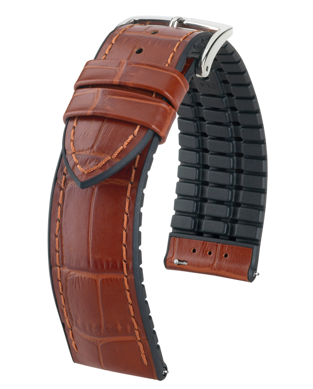 hirsch-paul-0925028070-2-horlogeband-cognac-krokopatroon-zwart-18-24-mm-breed