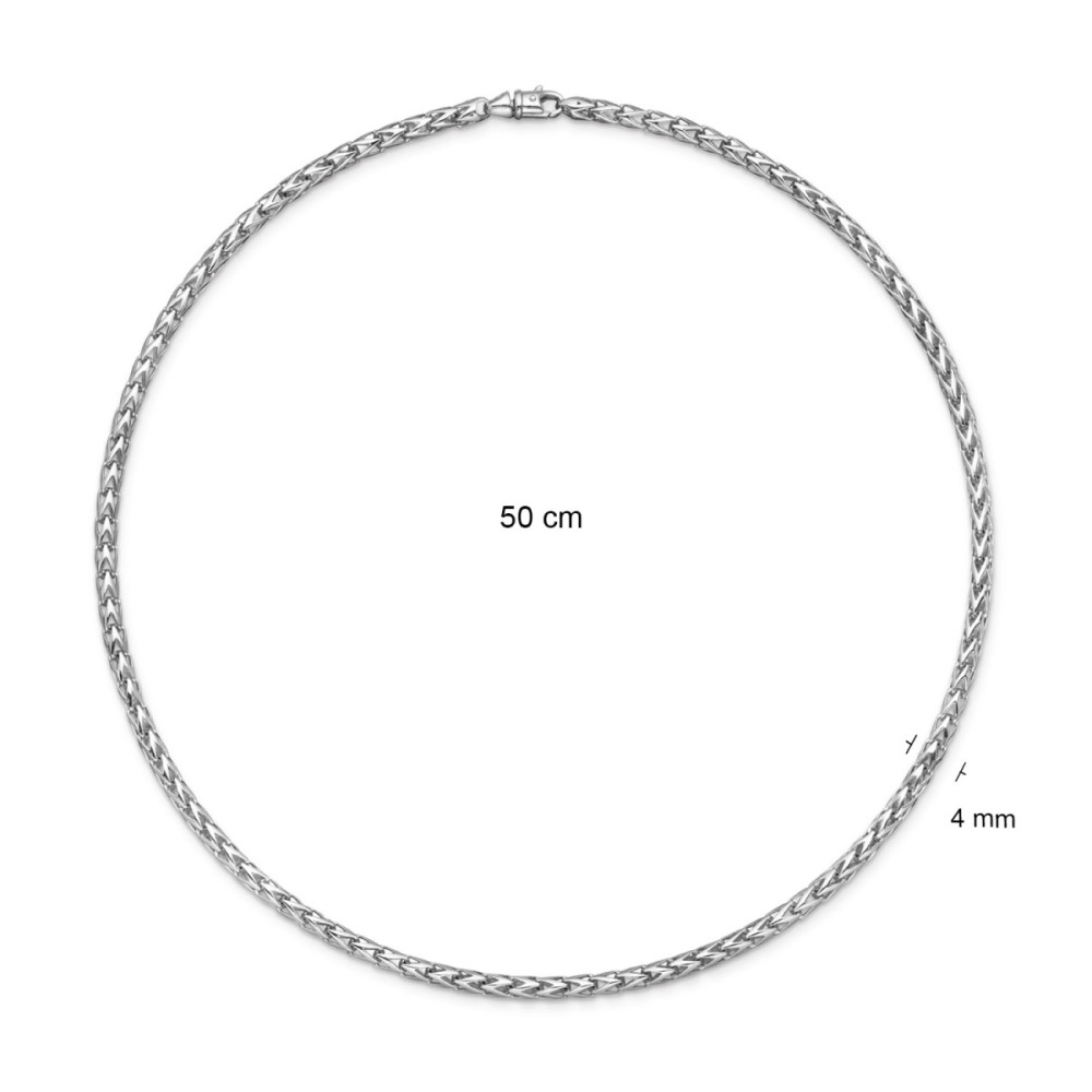 glow-102-0258-50-schakelketting-zilver-gevlochten-patroon-4-mm-breedte-lengte-50-cm