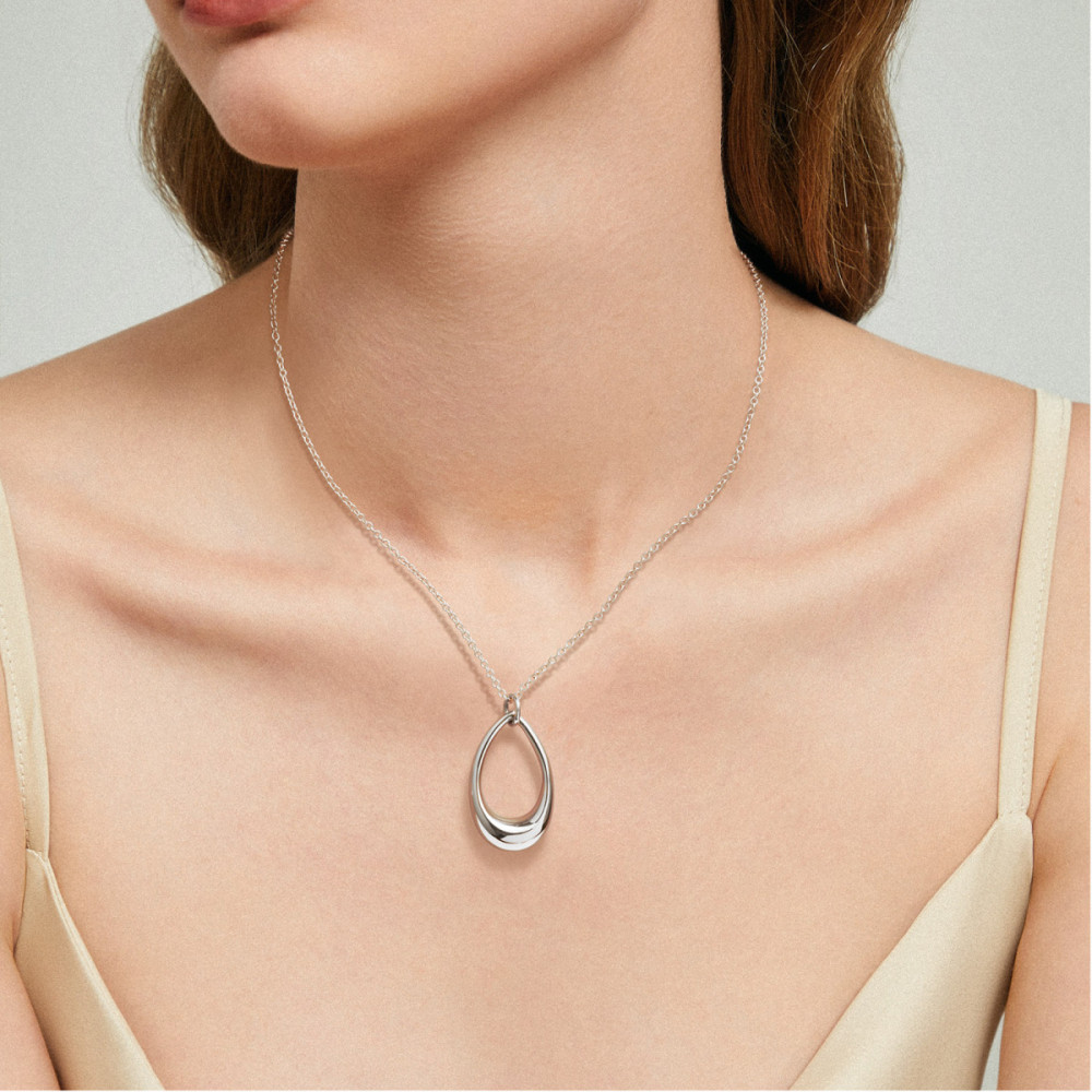 glow-102-0681-45-druppel-ketting-zilver-925-glanzend-lengte-45-cm