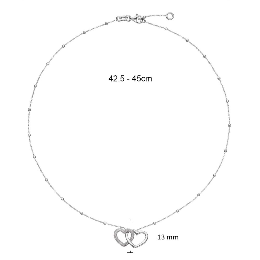 glow-102-0693-45-ketting-met-hanger-zilver-verweven-harten-13-mm-breed-lengte-42-5-45-cm
