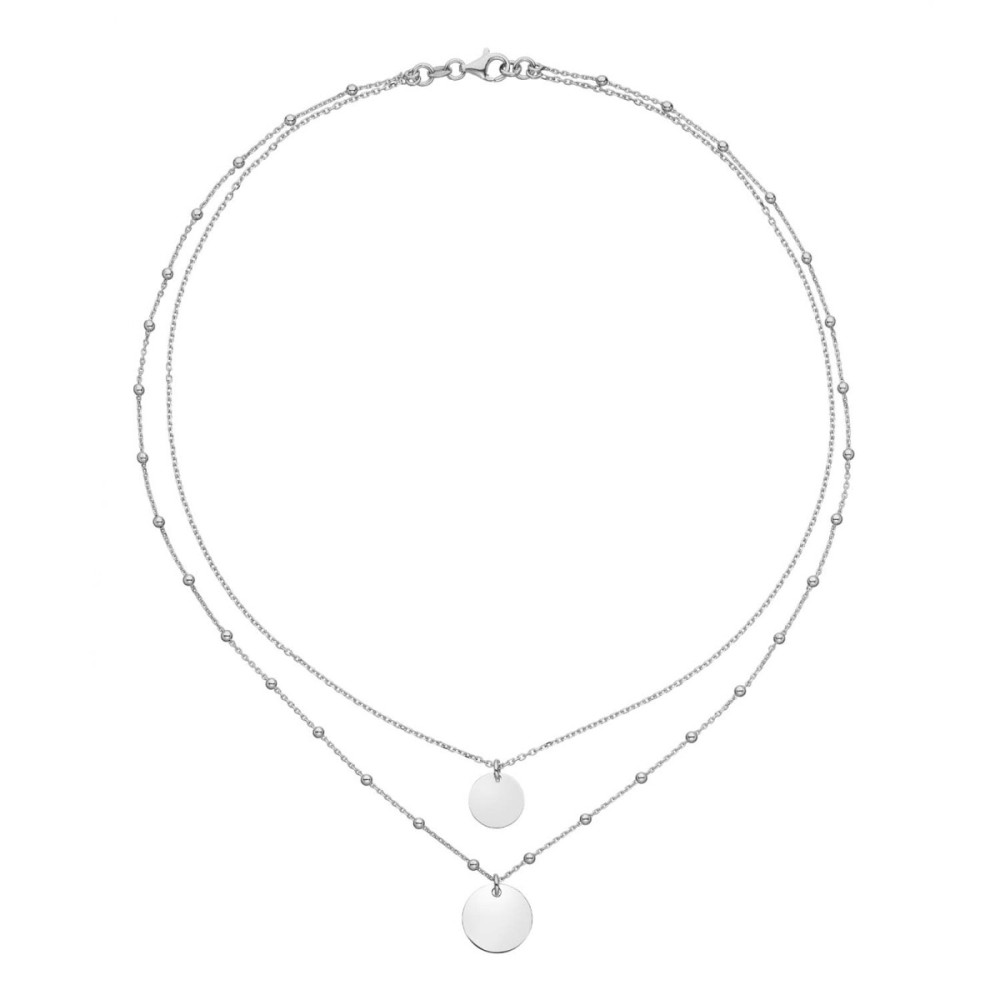 glow-102-0741-45-ketting-met-hanger-zilver-ronde-bolletjes-15-mm-diameter-lengte-42-45-cm