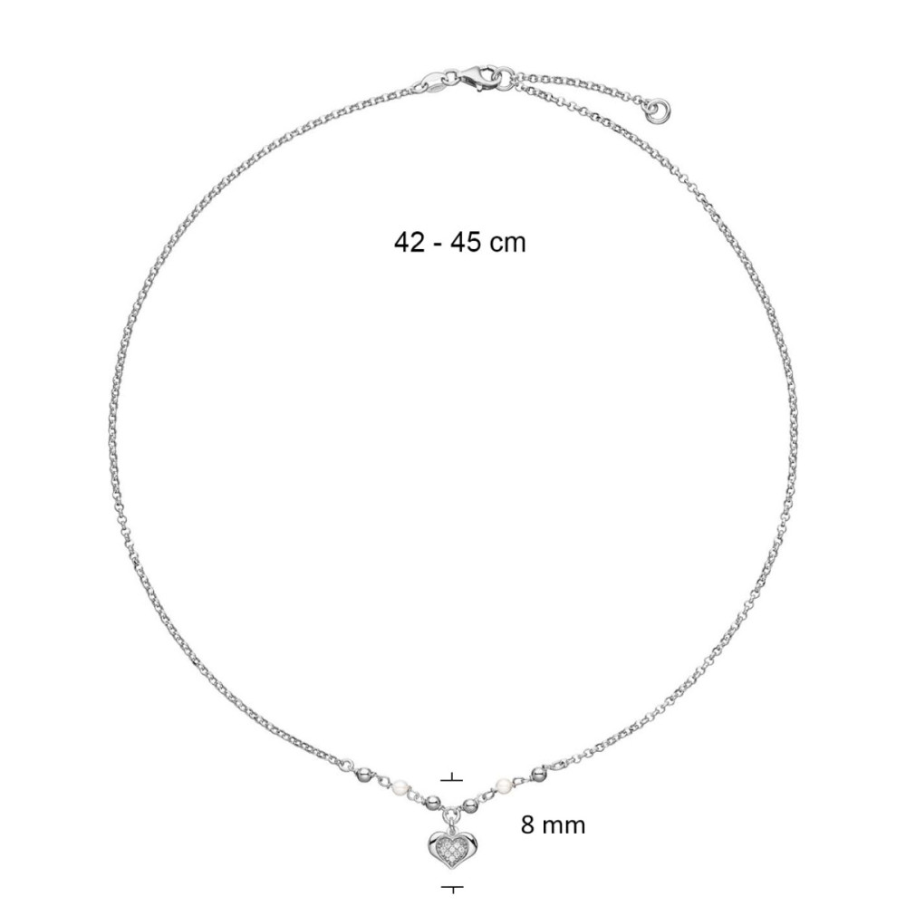glow-102-0744-45-ketting-met-hanger-zilver-hart-zirkonia-en-parel-8-mm-hoog-lengte-42-45-cm