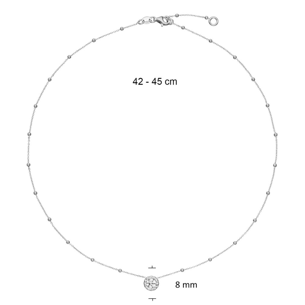 glow-102-0747-45-ketting-met-hanger-zilver-ronde-hanger-zirkonia-8-mm-diameter-lengte-42-45-cm