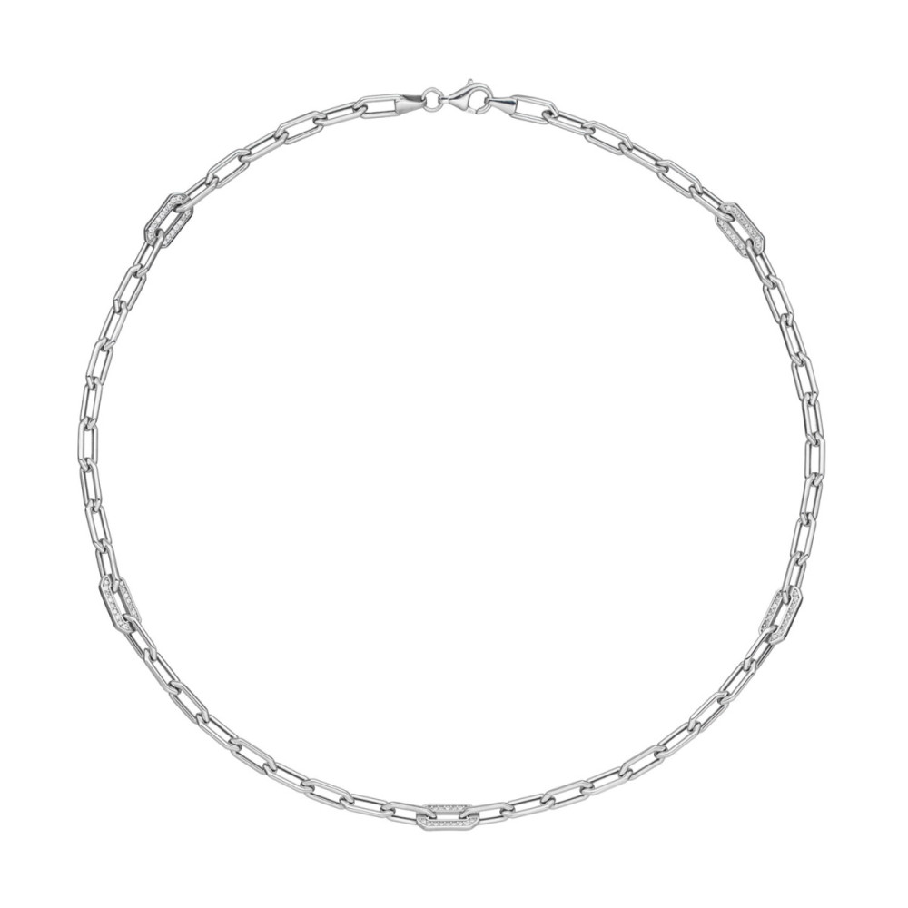 glow-102-0992-45-schakelketting-zilver-paperclipschakel-met-zirkonia-5-mm-breedte-lengte-45-cm