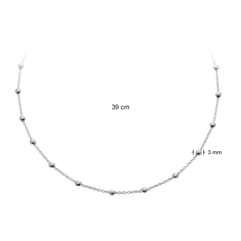 glow-102-1098-39-schakelketting-zilver-bolletjes-3-mm-breedte-lengte-39-cm