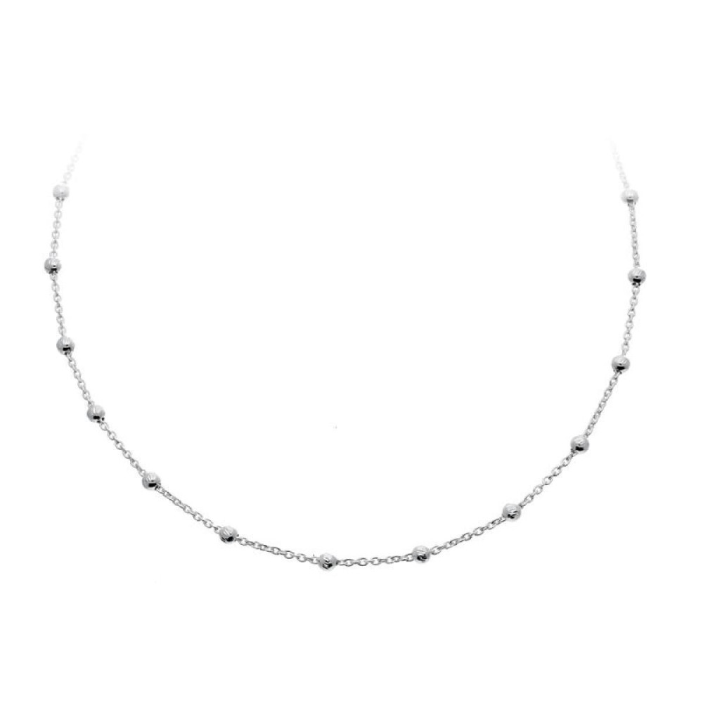 glow-102-1098-39-schakelketting-zilver-bolletjes-3-mm-breedte-lengte-39-cm
