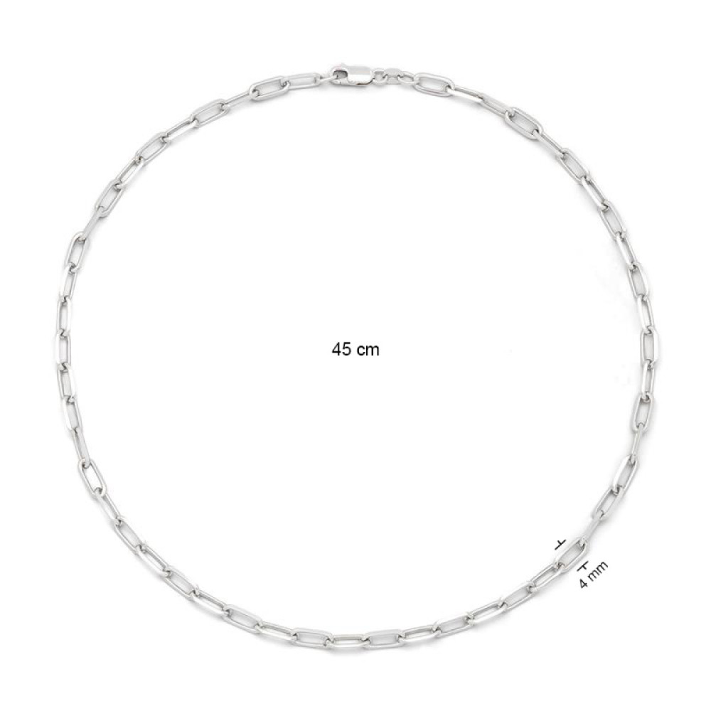 glow-102-1363-45-schakelketting-zilver-paperclipschakel-5-mm-breedte-lengte-45-cm