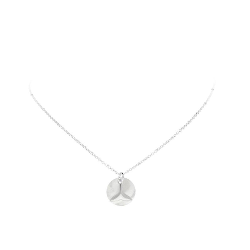 glow-102-6428-39-ketting-met-hanger-kinderen-925-zilver-ronde-zeemeerminstaart-lengte-39-42-cm