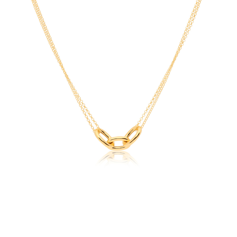 glow-102-8018-45-schakelketting-gold-plated-paperclip-3-mm-breedte-lengte-45-cm