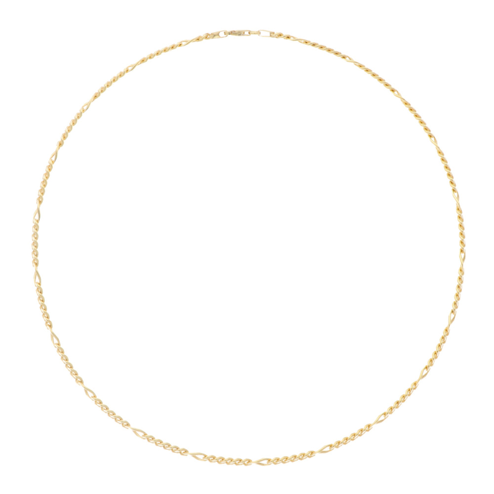 glow-102-8106-45-schakelketting-figaroschakel-gold-plated-4-mm-breedte-lengte-45-cm
