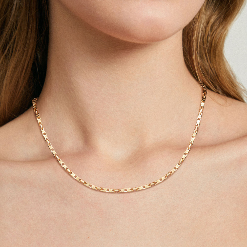 glow-102-8255-45-schakelketting-koningsschakel-gold-plated-2-5-mm-breedte-lengte-45-cm