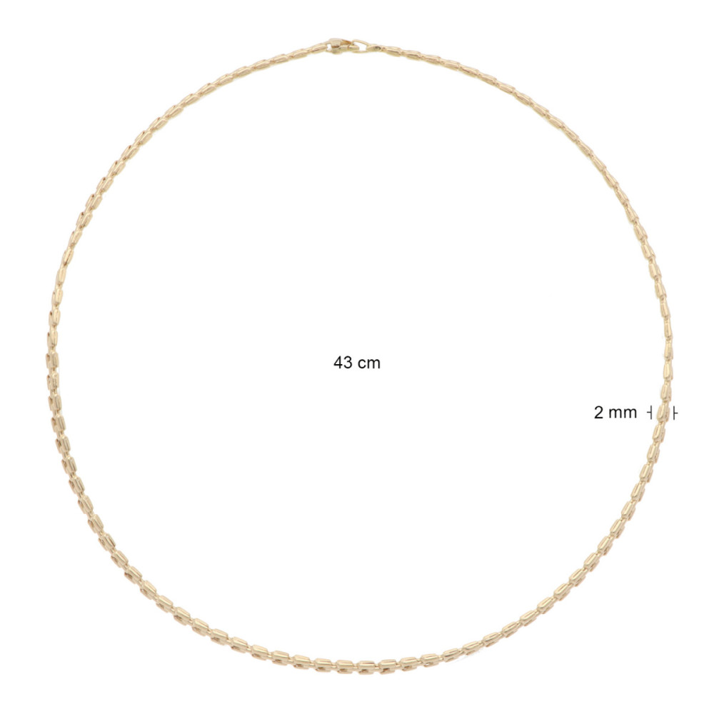 glow-102-8330-43-schakelketting-gold-plated-rechthoekige-schakels-2-mm-breedte-lengte-43-cm