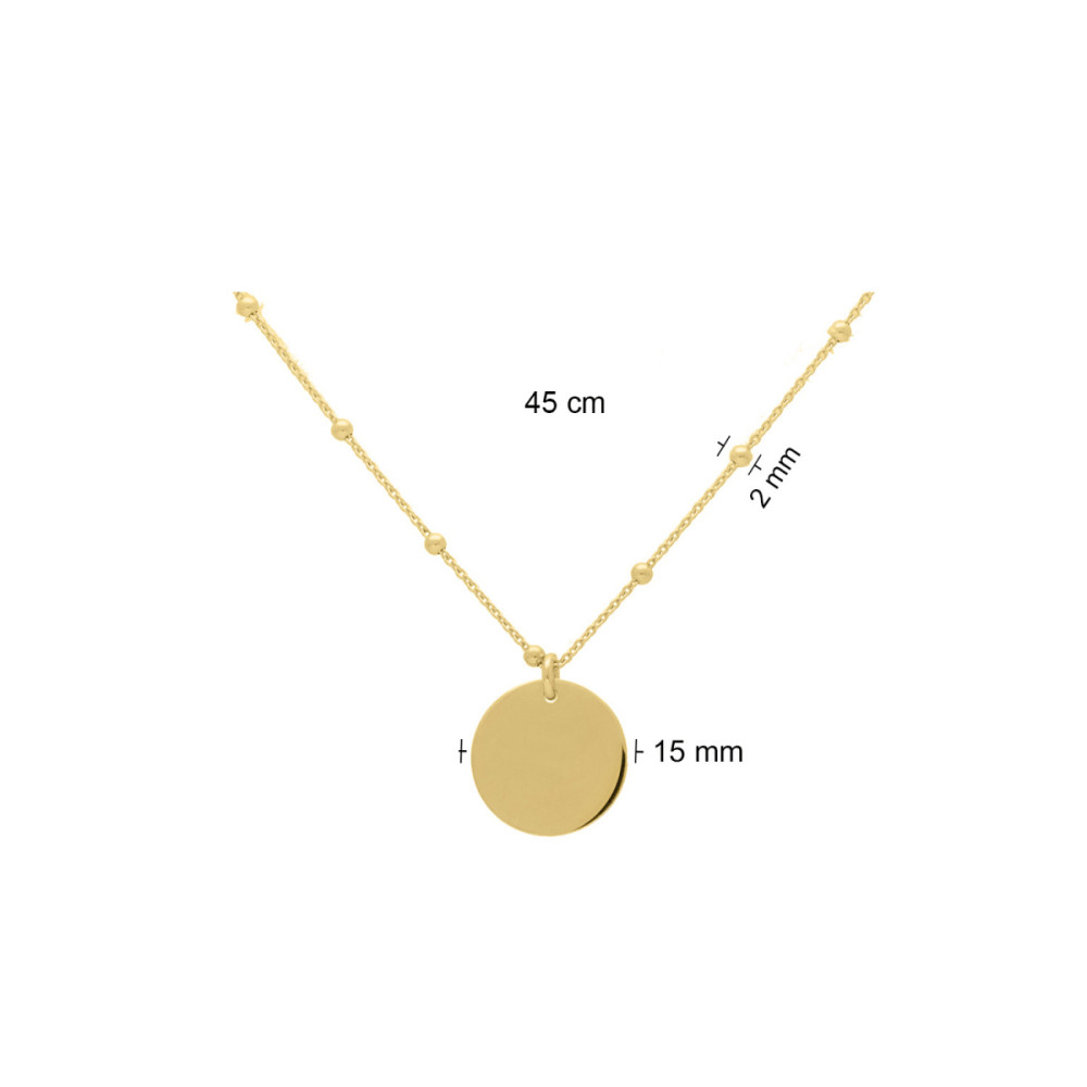glow-102-8371-45-ketting-met-hanger-gold-plated-cirkel-2-mm-breedte-lengte-45-cm