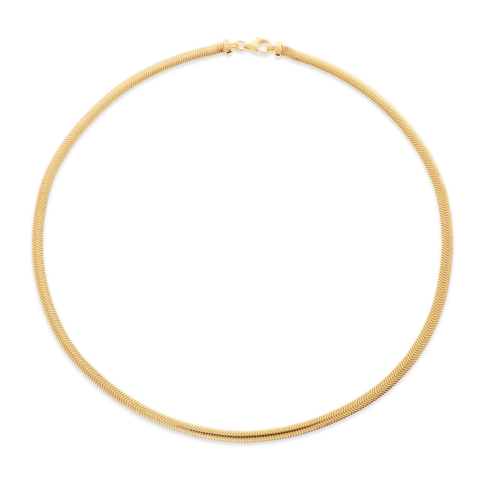 glow-102-8412-45-schakelketting-gold-plated-slangschakel-4-mm-breedte-lengte-45-cm