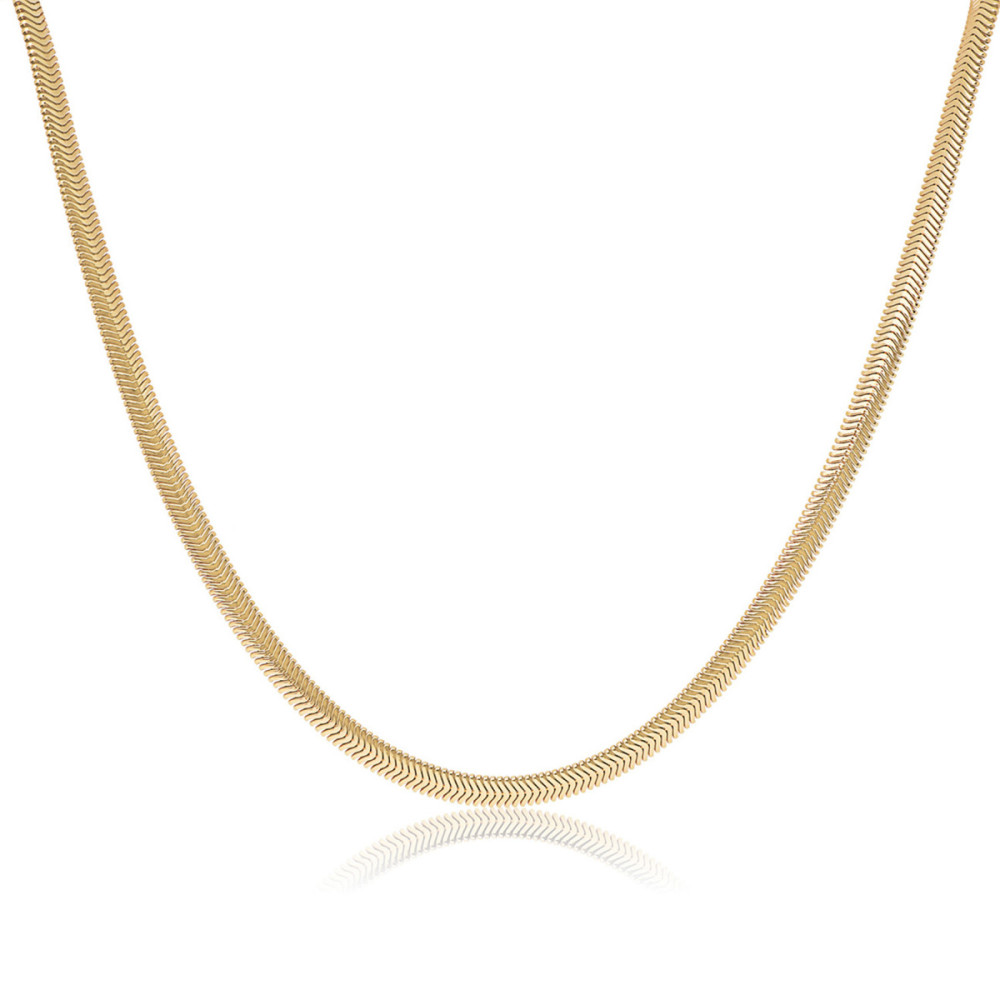 glow-102-8412-45-schakelketting-gold-plated-slangschakel-4-mm-breedte-lengte-45-cm