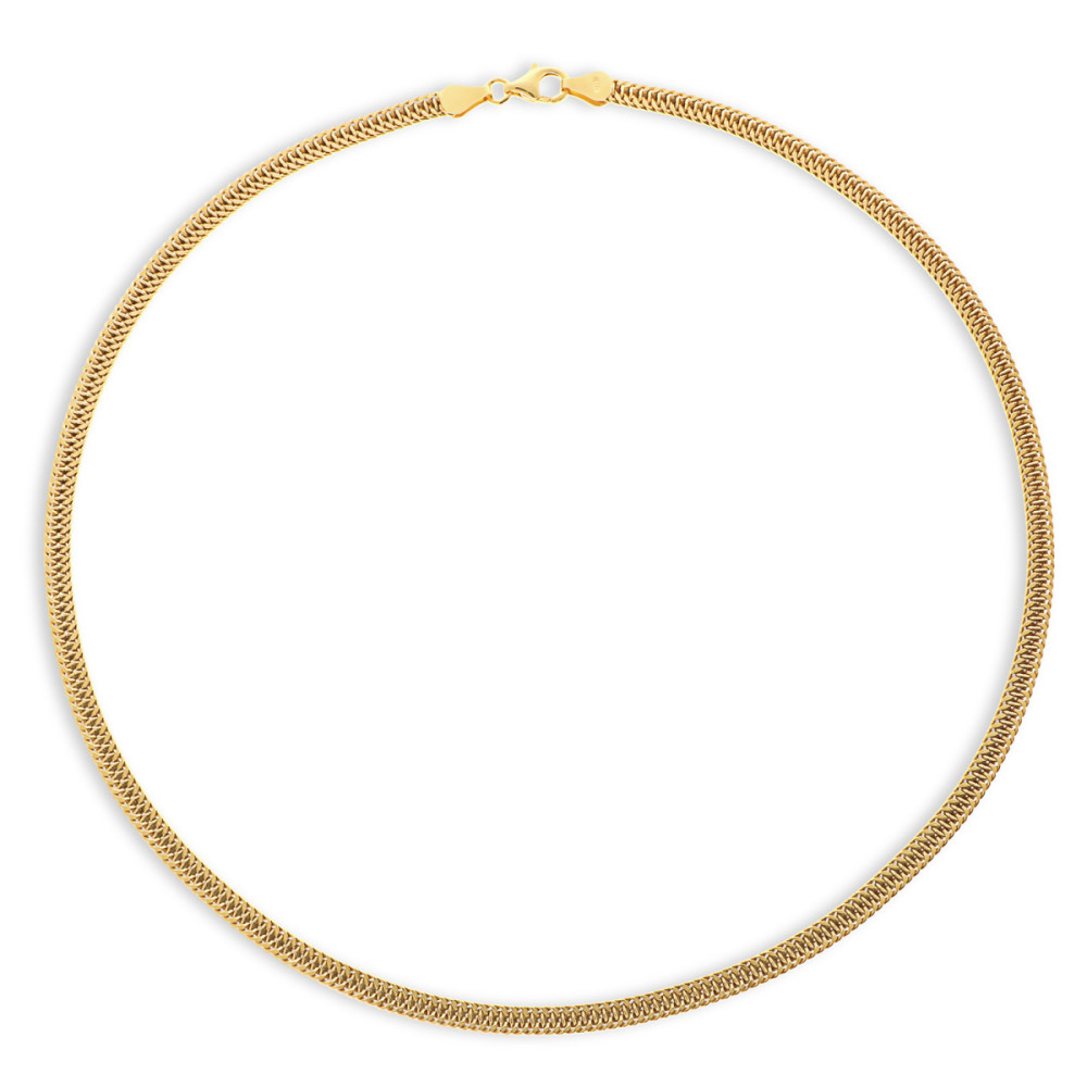 glow-102-8414-45-schakelketting-gold-plated-gourmet-4-mm-breedte-lengte-45-cm
