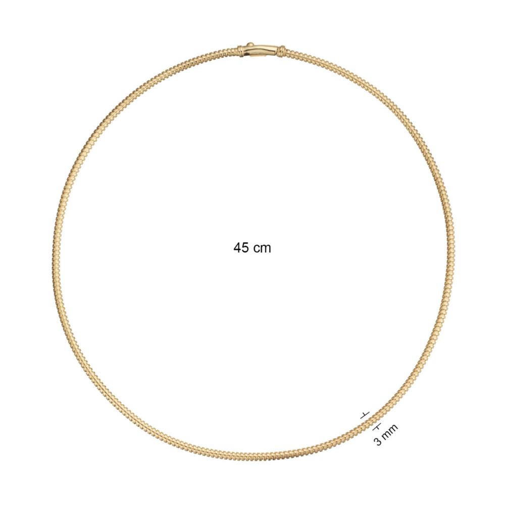 glow-102-8456-45-schakelketting-gold-plated-overige-schakel-3-mm-breedte-lengte-45-cm
