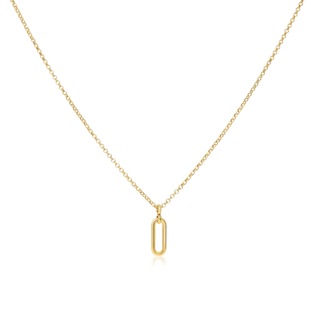glow-102-8616-45-ketting-met-hanger-gold-plated-ovaal-14-mm-breedte-1-mm-lengte-45-cm
