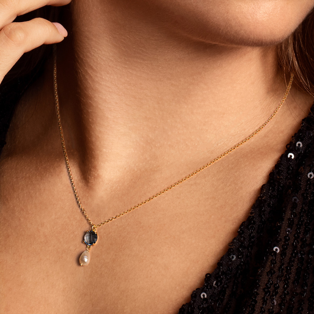 glow-102-8622-55-schakelketting-gold-plated-parel-zirkonia-blauw-jasseronschakel-lengte-55-cm