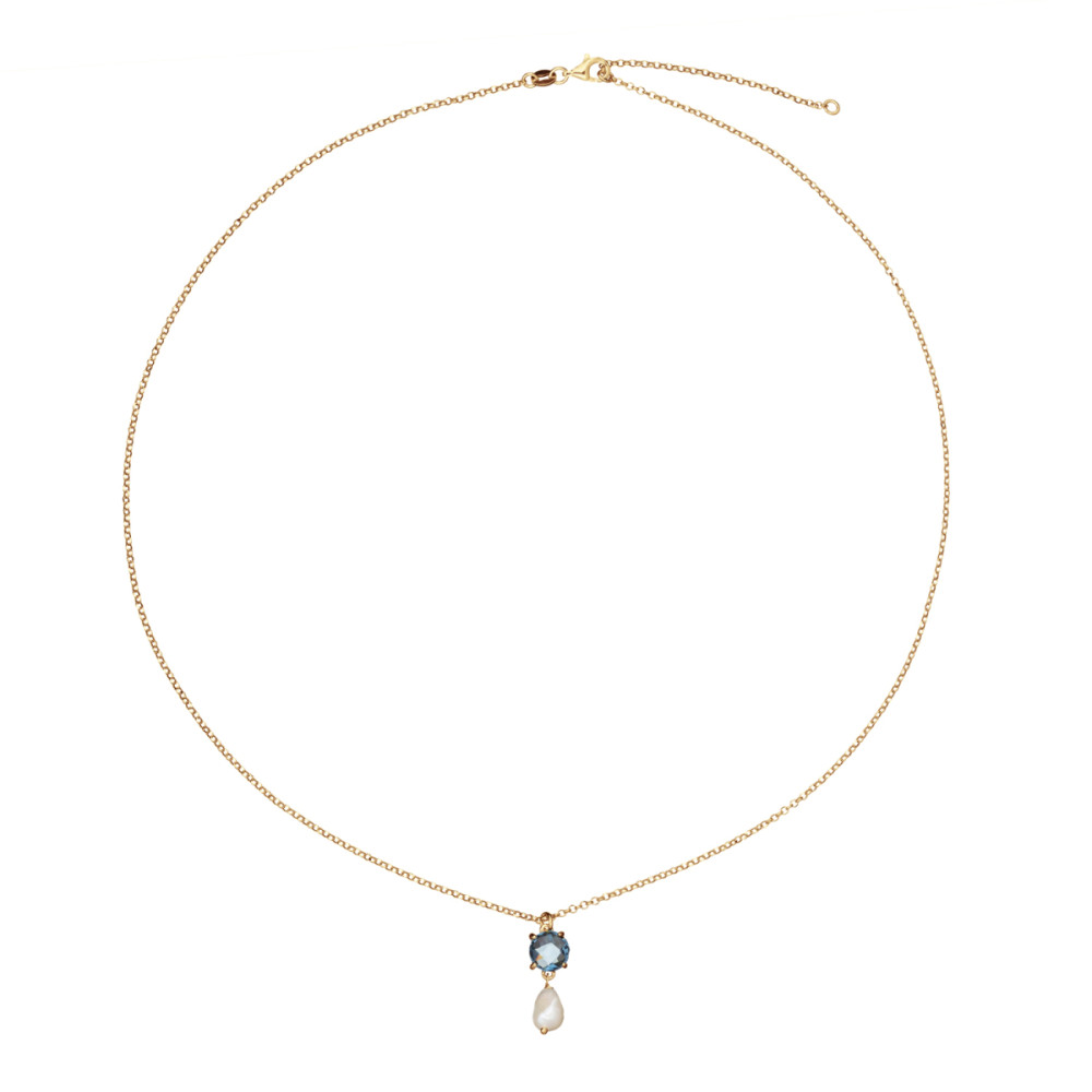glow-102-8622-55-schakelketting-gold-plated-parel-zirkonia-blauw-jasseronschakel-lengte-55-cm