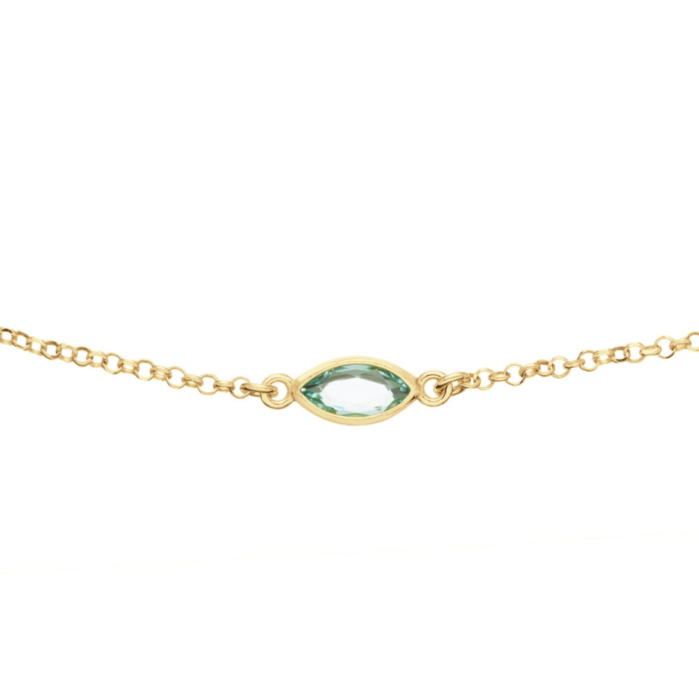 glow-102-8623-55-ketting-met-steen-gold-plated-jasseronschakel-zirkonia-groen-lengte-50-55-cm