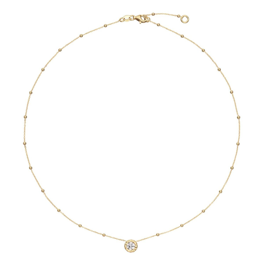 glow-102-8747-45-ketting-met-hanger-gold-plated-zirkonia-rond-8-mm-diameter-lengte-42-45-cm