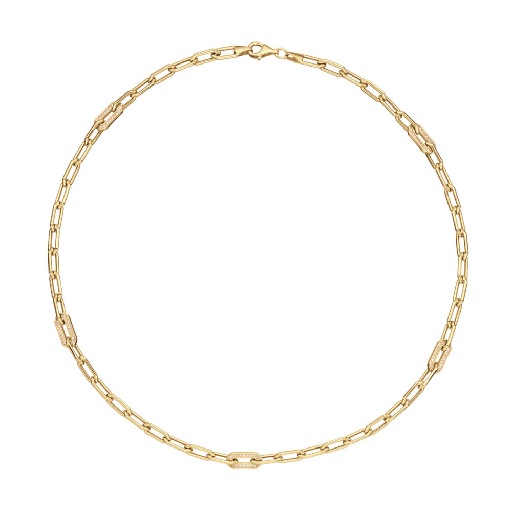 glow-102-8992-45-schakelketting-verguld-anker-met-pave-stenen-6-mm-breedte-lengte-45-cm