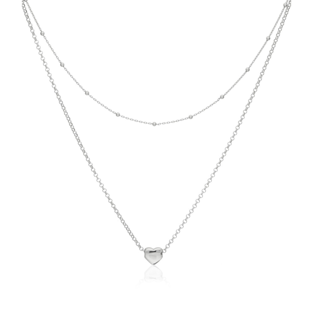 glow-102234145-dubbele-ketting-zilver-hartjes-hanger-en-bolletjes-lengte-42-5-45-cm