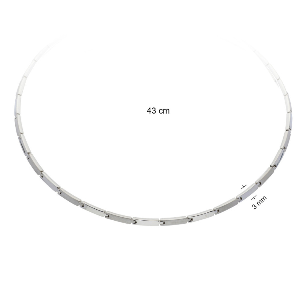 glow-103-0474-43-schakelketting-zilver-staafjesmatglanzend-3-mm-breedte-lengte-43-cm